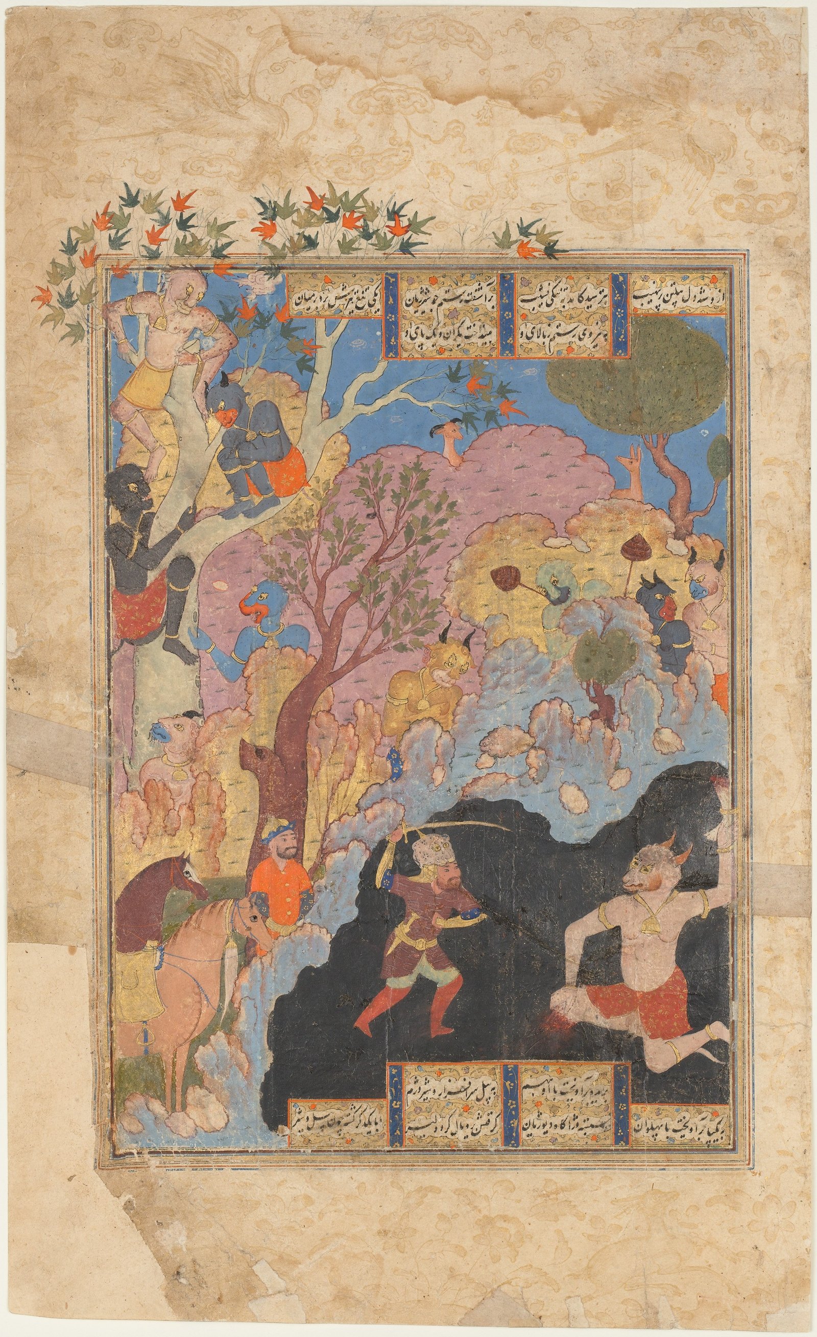 Rustam Slays the White Div, 1560–80